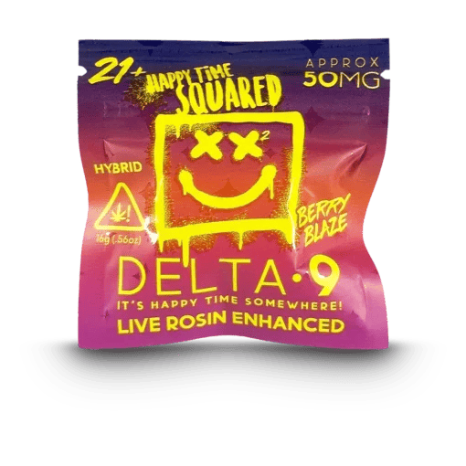 Happy Time Squared - 50mg Delta 9 Gummies