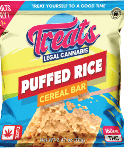 Delta 9 marshmallow puffed rice cereal bar