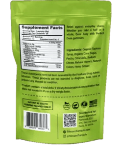 Green apple Sleep Gummy with CBD and THC ingredient label