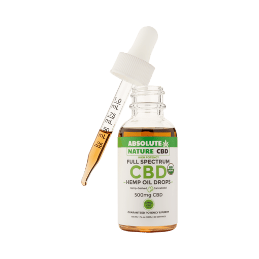 Absolute Nature 500mg CBD organic oil tincture