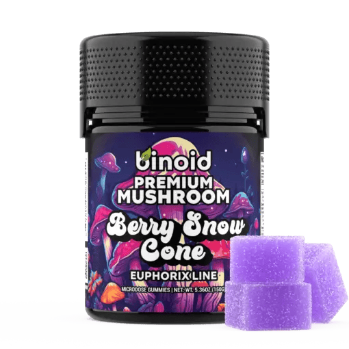 Premium mushroom gummies berry snowcone