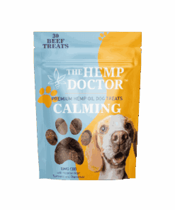 Pouch of 30 CBD Dog Treats, beef-flavored, Calming