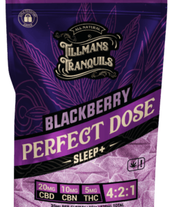 Blackberry THC CBD CBN Sleep Gummies by Tillmans Tranquils