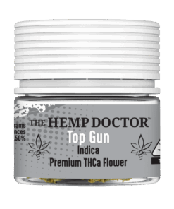 Hemp Doctor, Top Gun flower THCA, Indoor Exotic, THCa 27.50% ♦ Indica