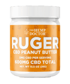 Ruger Pet Peanut Butter CBD jar