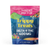 The Hemp Doctor Trippy Treats Delta-9 THC 400mg package front with colorful design and brand logo