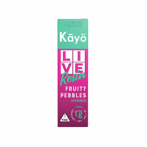 Front of Kayo Live Resin Disposable Vape 1 g – Fruity Pebbles (Hybrid)